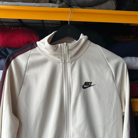 Cream nike zip up jacket - Picture 1 of 5